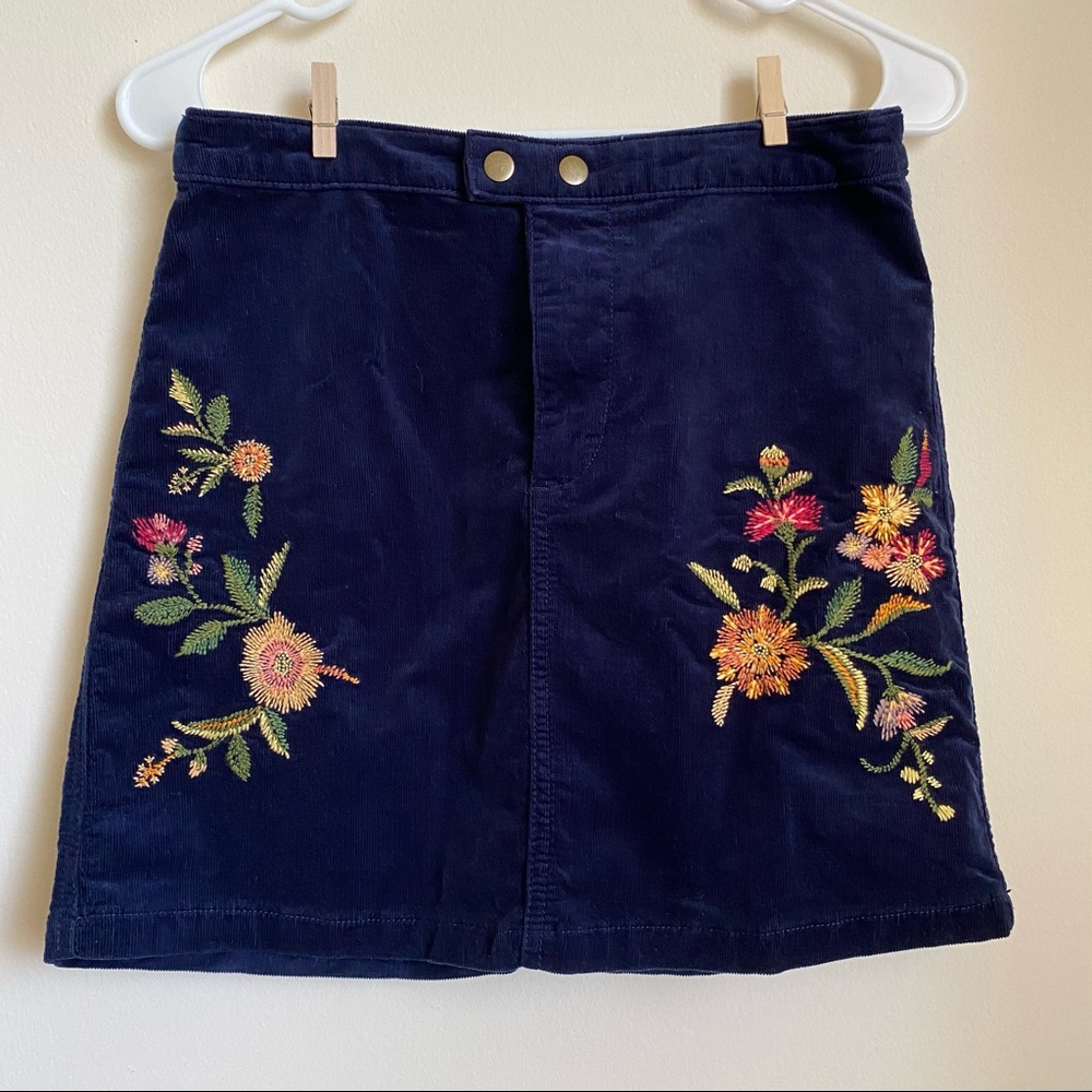 Mossimo Supply Co. | Corduroy Floral Skirt